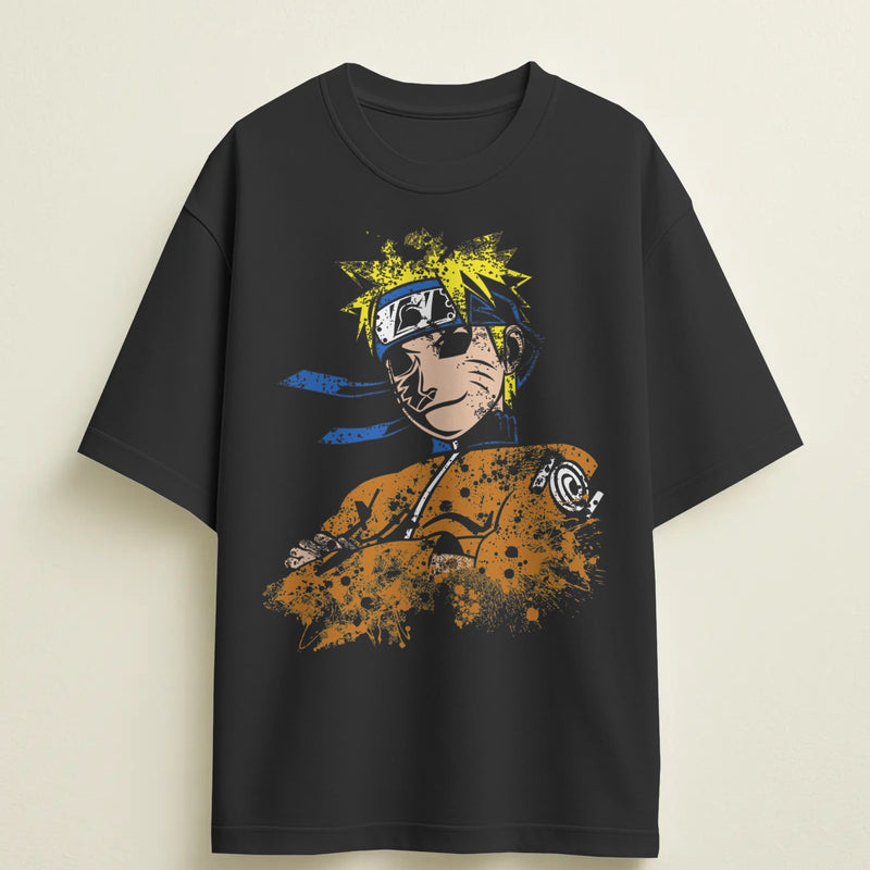 T-shirt Naruto Street Art – Cadeau original pour fan de Manga & Animé